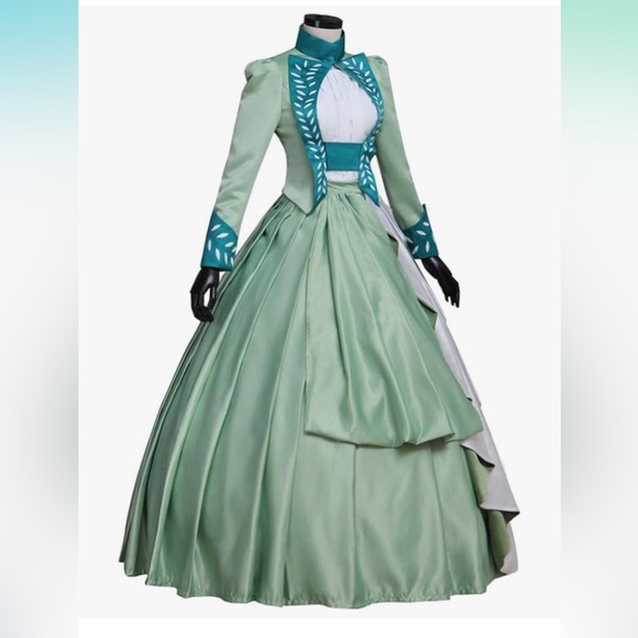 Dracula gown Mina harker green and white - Picture 1 of 9